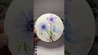 Painting Anemones with Cotman Watercolor 🌸🌼🎨 calligrafikanianna fypviralreelsシ [upl. by Hew]