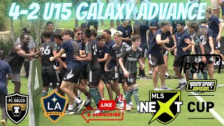 MLS NEXT CUP 2023 U15 LA GALAXY ACADEMY VS FC DELCO BACK TO BACK PENALTIES GOALSGALAXY ADVANCE R16 [upl. by Dyolf]