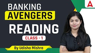 BANKING AVENGERS  READING CLASS1  English by Udisha Mishra [upl. by Aisela]