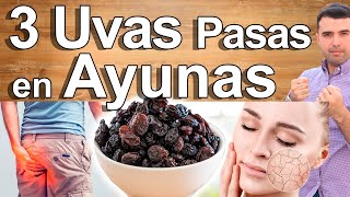 3 Uvas Pasas En Ayunas  Para Qué Sirve Beneficios Y Usos Para Tu Salud y Belleza [upl. by Aisatana]