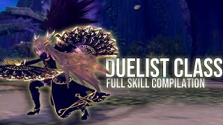 Aura Kingdom  Duelist Class All Skills amp Combos [upl. by Nolyat]