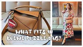 WHAT FITS IN A SMALL LOEWE PUZZLE BAG   INSIDE A LOEWE PUZZLE BAG LOEWEPUZZLEBAG LOEWE [upl. by Eirrot]