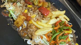 Veg Paneer Chilli Sizzler Recipe at home without sizzler pan [upl. by Eimilb]