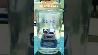 Experiment Electrolysis chemistryexperiment electrolysis science experiment [upl. by Eba]