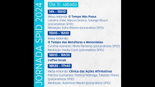 2ª Jornada SPID 2024  Mesaredonda Clínica das ações afirmativas [upl. by Hairabez]