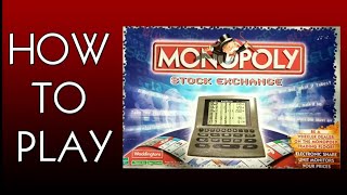 How To Play Monopoly Stock Exchange Board Game Waddingtons 2001 [upl. by Airdnahs714]