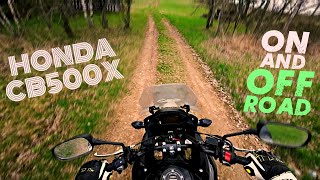 Honda CB500X On and Off Road Adventure I Mountain Pass I 4K [upl. by Naval]