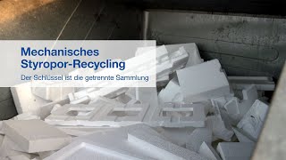 Mechanisches StyroporRecycling Wie Verpackungsabfall den StyroporRecyclingkreislauf schließt [upl. by Cire]