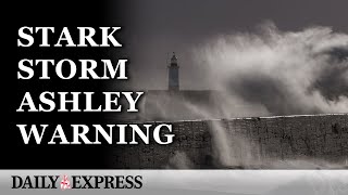 Storm Ashley Met Office warns danger to life ‘likely’ in storms 80mph winds [upl. by Stricklan]