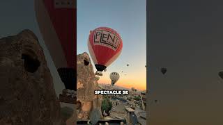 Voici le spectacle des Montgolfière en Cappadoce  découverte travel voyageur voyage [upl. by Amice]