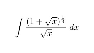 Integral of 1sqrtx13sqrtx substitution [upl. by Seidel]