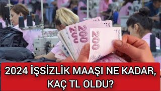 2024 İŞSİZLİK MAAŞI NE KADAR KAÇ TL OLACAK [upl. by Elades]