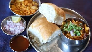 Misal Pav  Popular Maharashtrian Spicy Street Food Snack Recipe  Masala Trails With Smita Deo [upl. by Hairim]