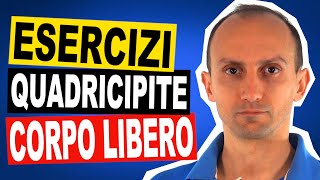 9 Esercizi di Rinforzo del Quadricipite Isometrici con Elastico e Corpo Libero [upl. by Kennedy]