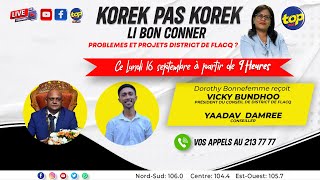 KOREK PAS KOREK LI BON CONNER Dorothy Bonnefemme reçoit Vicky Bundhoo [upl. by Socem]