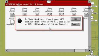 OpenGem in FreeDOS [upl. by Branen]