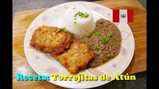 TORREJITAS DE ATÚN  TORREJAS PERUANAS  receta facil y casera [upl. by Sunev858]