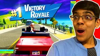 I Won A Game ONLY Using CARS In Fortnite [upl. by Obediah]