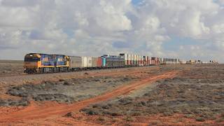 Australian Trains Across the Outback  Trans Australian Railway [upl. by Renckens730]