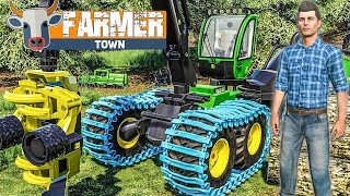 LS19 FarmerTown 32 Schwere MASCHINEN beim Förster ausprobiert  LANDWIRTSCHAFTS SIMULATOR 19 [upl. by Yeclek493]