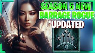 Diablo 4 Season 5 Barrage Build Rogue WindForce Build  NO Imbue No Combo Points No Caltrops Version [upl. by Aihsined793]