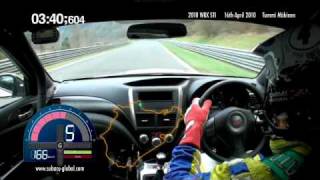 Subaru WRX STI sedan Nurburgring record lap with Tommi Mäkinen  onboard footage [upl. by Donatelli616]