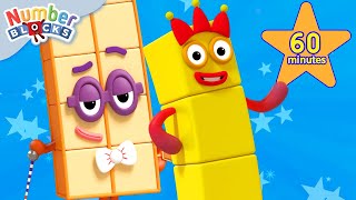 Grade One Math For Kids  Numberblocks 1 Hour Compilation  123  Numbers Cartoon For Kids [upl. by Ephrayim]