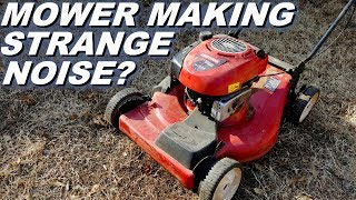 Lawnmower has a clanking noise Is it rod knock [upl. by Dnalloh]