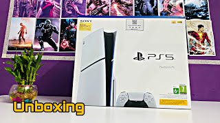 The 5 PS5 Slim Disc Console Unboxing  New PlayStation 2024 [upl. by Nosiaj]