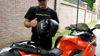 Shark Evoline Motorcycle Helmet converts from FullFace to Open Face [upl. by Anyale]