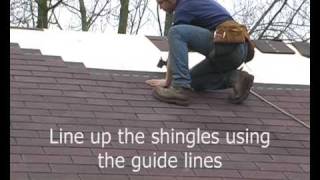 Applying the Log Cabin Felt Roof Shingles [upl. by Gallager]