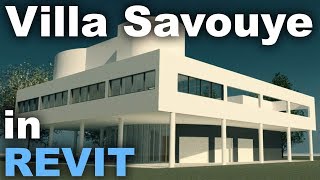 Le Corbusiers Villa Savoye in Revit Complete Tutorial  Part 1 [upl. by Andris668]