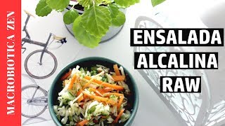 ENSALADA ALCALINIZANTE  Alcalina Vegana Raw Crudivegana [upl. by Jorrie]