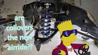 Installing complete Ride Tech coilover conversion on a 9906 Chevy Silveradopart 1Front Susp [upl. by Caria]