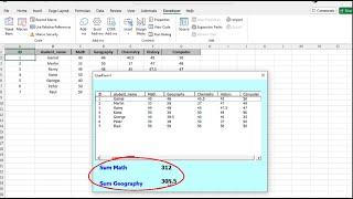 VBA code  How to sum column in listbox Userform Microsoft Excel VBA [upl. by Cantlon]