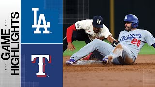 Dodgers vs Rangers Game Highlights 72123  MLB Highlights [upl. by Mylor]