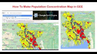 How TO Make Population ConcentrationCount map in Google Earth Engine II GEE [upl. by Arni]