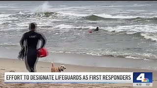 Santa Monica lifeguards lead effort to be designated as first responders [upl. by Barbour]