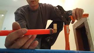 Installing PEX how to attached and crimp fittings [upl. by Donall]