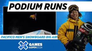 Pacifico Men’s Snowboard Big Air Top 3 Runs  X Games Aspen 2024 [upl. by Onyx]