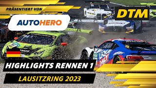 DTM Highlights präsentiert von Autohero  Lausitzring Rennen 1  DTM 2023 [upl. by Ardaid652]