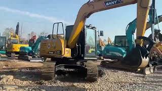 Used Sany SY75C Mini Excavator [upl. by Peedsaj]