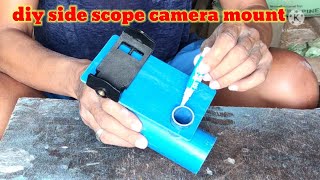 pvc side scope camera holder  asentado vlogs tv [upl. by Uhp724]