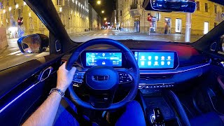 New GEELY COOLRAY 2024  NIGHT POV test DRIVE amp REVIEW 172 HP 15 TD [upl. by Ehtylb]