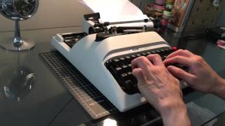 Olivetti Lettera 12 typewriter HD [upl. by Einahpats707]