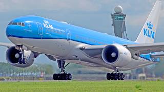 30 MIN OF HEAVY ACTION  B7478F B777 A350 B787  Amsterdam Schiphol Airport Spotting [upl. by Eimmot924]