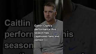 Luka Doncic Shares Thoughts on Caitlin Clarks WNBA Rookie of the Year Win viralshorts [upl. by Nevur]