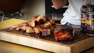 MAPLE BOURBON BBQ Pork Belly [upl. by Ramel]