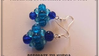 Pendientes de abalorios paso a paso DIY aretes [upl. by Marijane480]