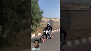 🥵Leg Wheeling Stunt🚀 Ktm Duke ❤️‍🔥One Hand❤️‍🔥One Leg Wheeling Stuart‼️trending shortsfeed [upl. by Dorine]